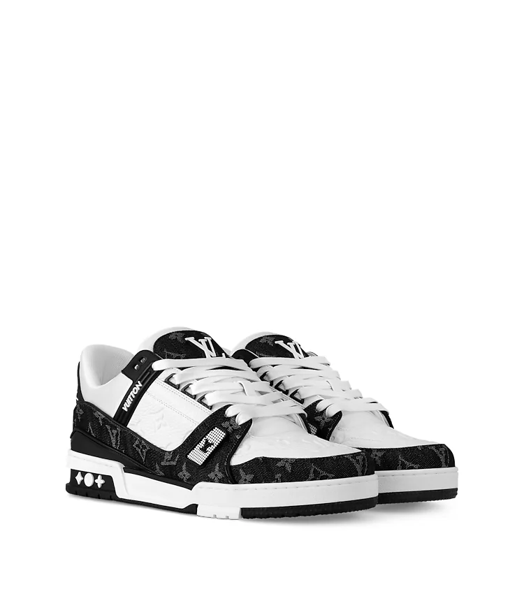 Tenis Top Quiality Louis Vuitton Negro/Blanco