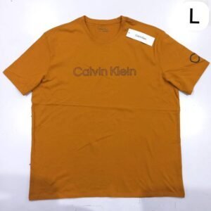 Caballero Playera .B&C Calvin Klein Mostaza L/G - Grande