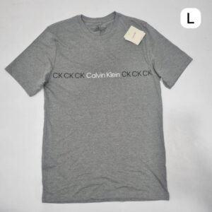 Caballero Playera .B&C Calvin Klein Gris L/G - Grande