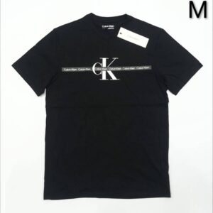 Caballero Playera .B&C Calvin Klein Negra M/MED. - Mediana